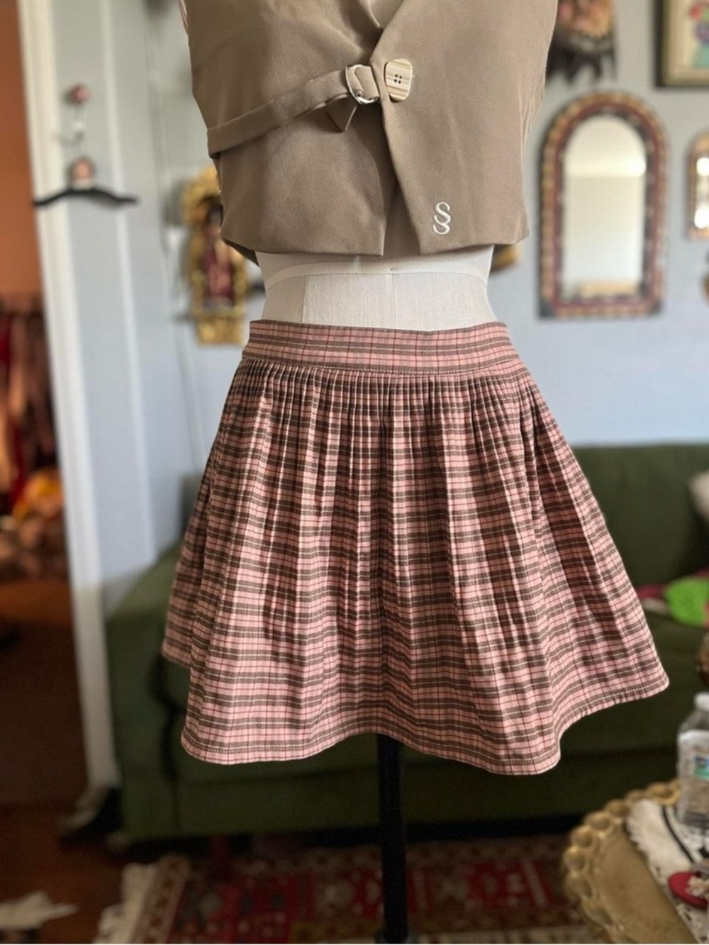 BDG urban outfitters Pennie Pleated Mini Skirt
